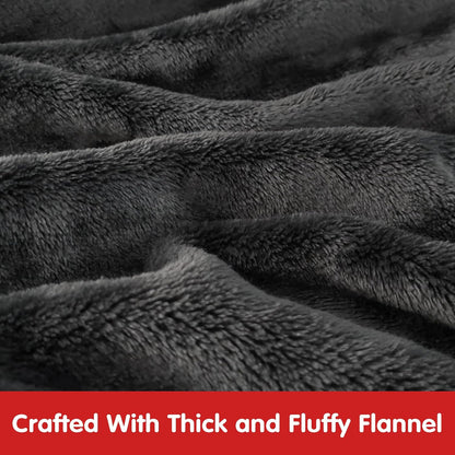 Waitu Wearable Blanket Sweatshirt Gifts for Women and Men, Warm and Cozy Giant Blanket Hoodie, Thick Flannel Blanket with Sleeves and Giant Pocket - Dark Gray