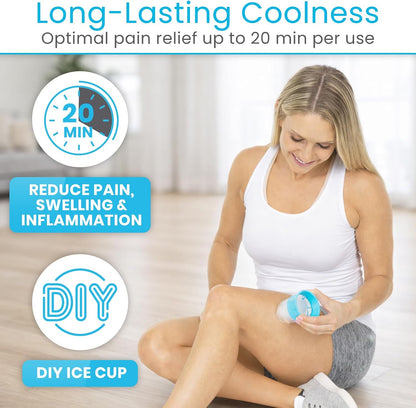 Arctic Flex Ice Roller for Face, Eyes & Neck (2 Pack) - Facial Ice Cube