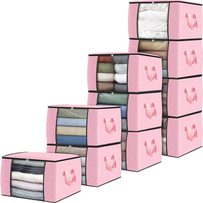 Fab totes Storage Bags for Clothes Blanket Storage Bins with Lids
