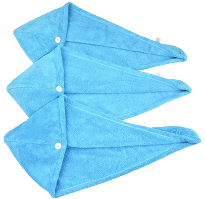 HOPESHINE Hair Towel Twist Microfiber Bamboo Fabric Women's Soft Shower Towels for CurlyHair Turban Wrap Drying Cap Great Gift for Girls 3-Pack