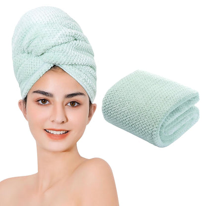 Microfiber Hair Towel Quick Dry Hair Towel Hair Drying Towels Suitable for All Kinds of Hair Ultra Absorbent Long and Thick Hair 20X40inch Lotus Root Pink (1pcs)