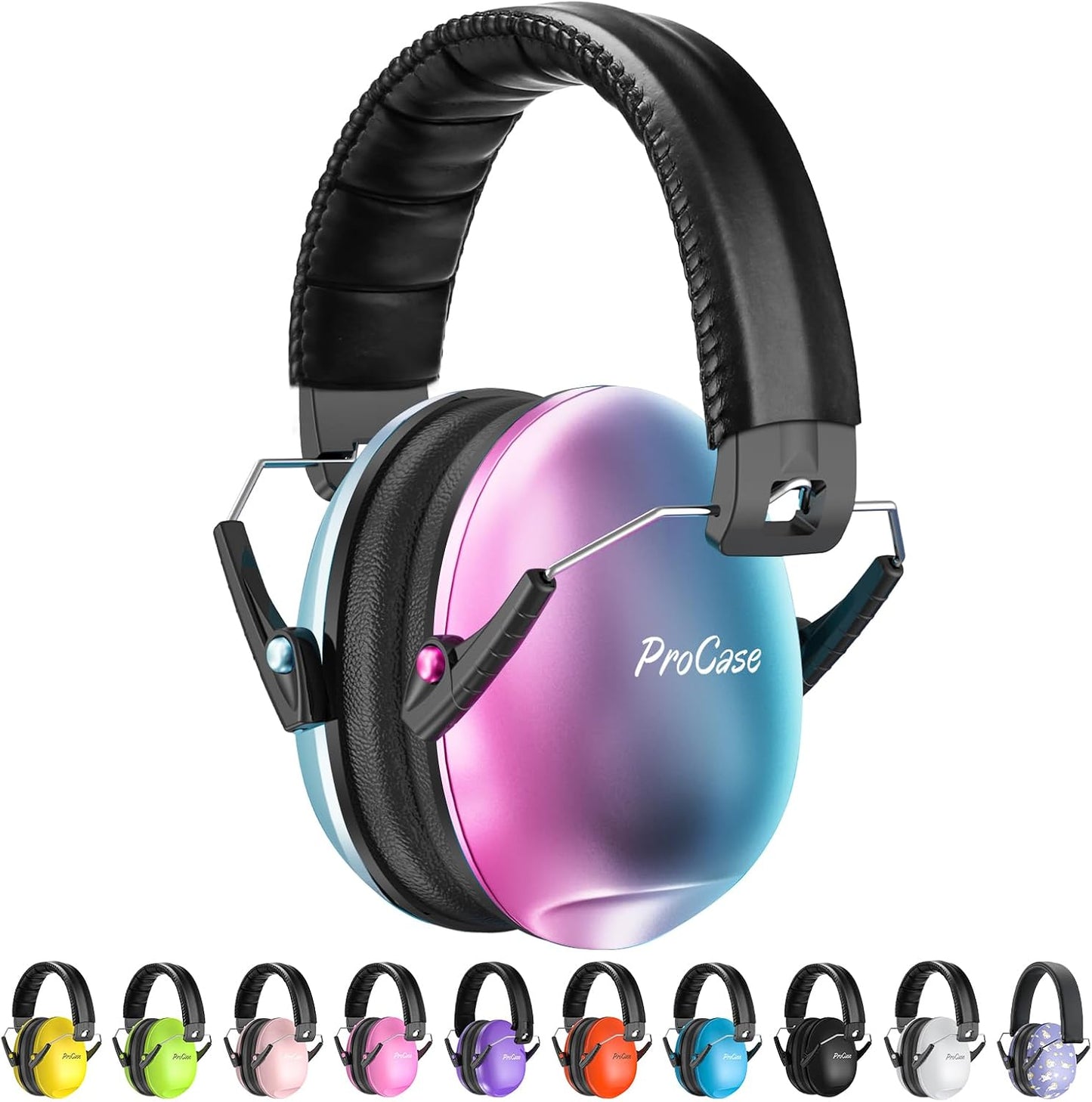ProCase Noise Cancelling Headphones for Kids Toddler, SNR 27dB Noise Reduction Ear Muffs, Hearing Protection for Monster Jam, Concerts, Fireworks, Shooting, Air Show, Autism Sensory Needs -Blue