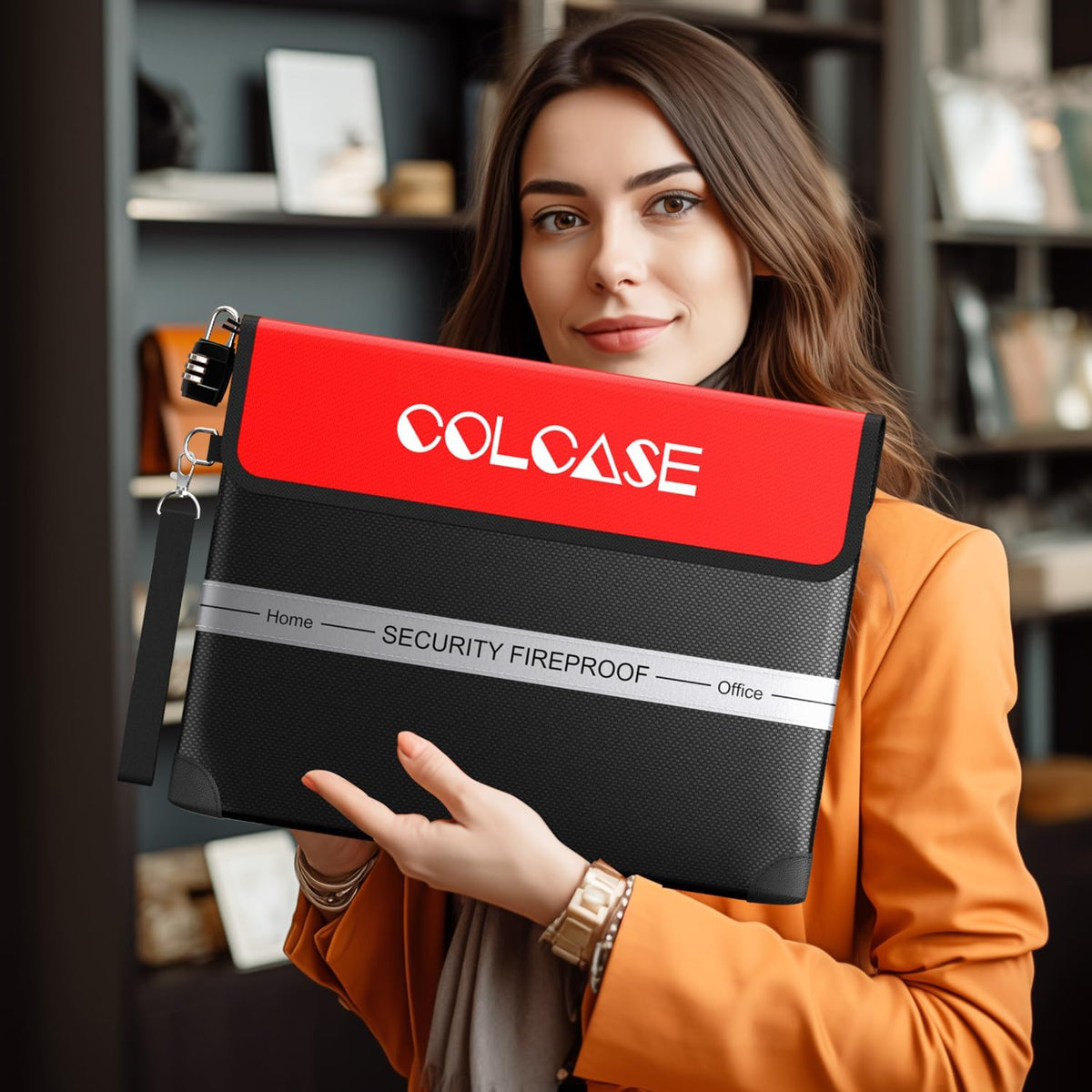 COLCASE Fireproof Document Bag 5200℉ Heat Insulated Waterproof Fireproof