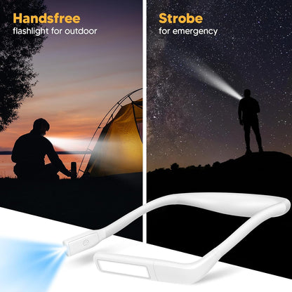 Reading Light, Rechargeable Neck Light, Stepless Dimming Book Light