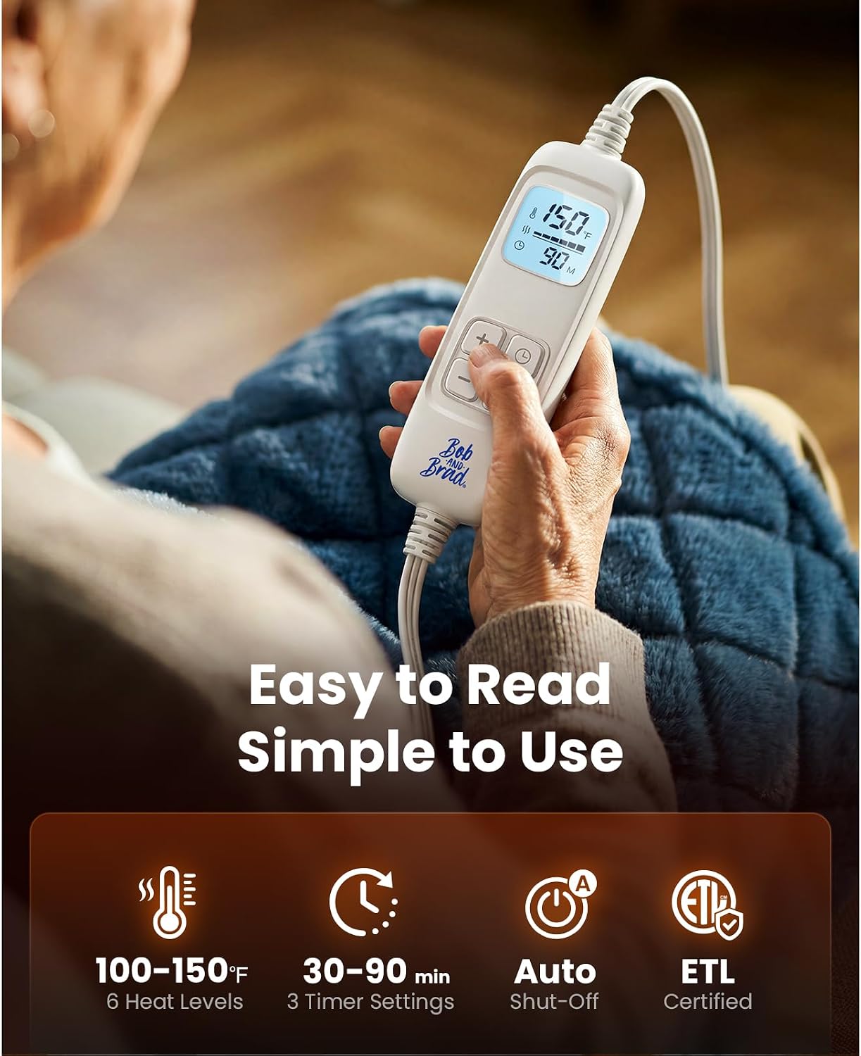 BOB AND BRAD Weighted Heating Pad for Shoulders and Upper Back