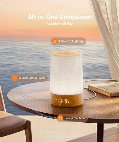 Dreamegg Sunrise Alarm Clock, Sound Machine with Alarm Clock &Wake Up Light