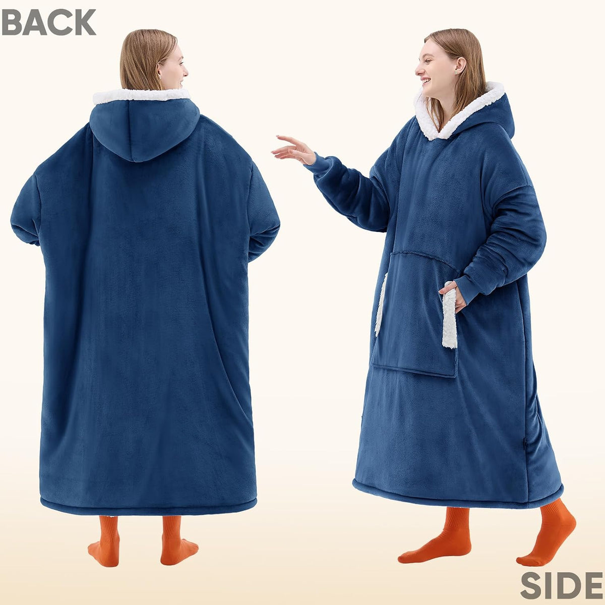 yescool Wearable Blanket Hoodie as Christmas Birthday Gifts for Women Mom - Colors A