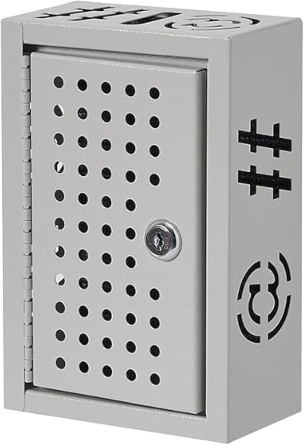 Steel Keyed Lock Box Storage Cabinet for Office & Classroom