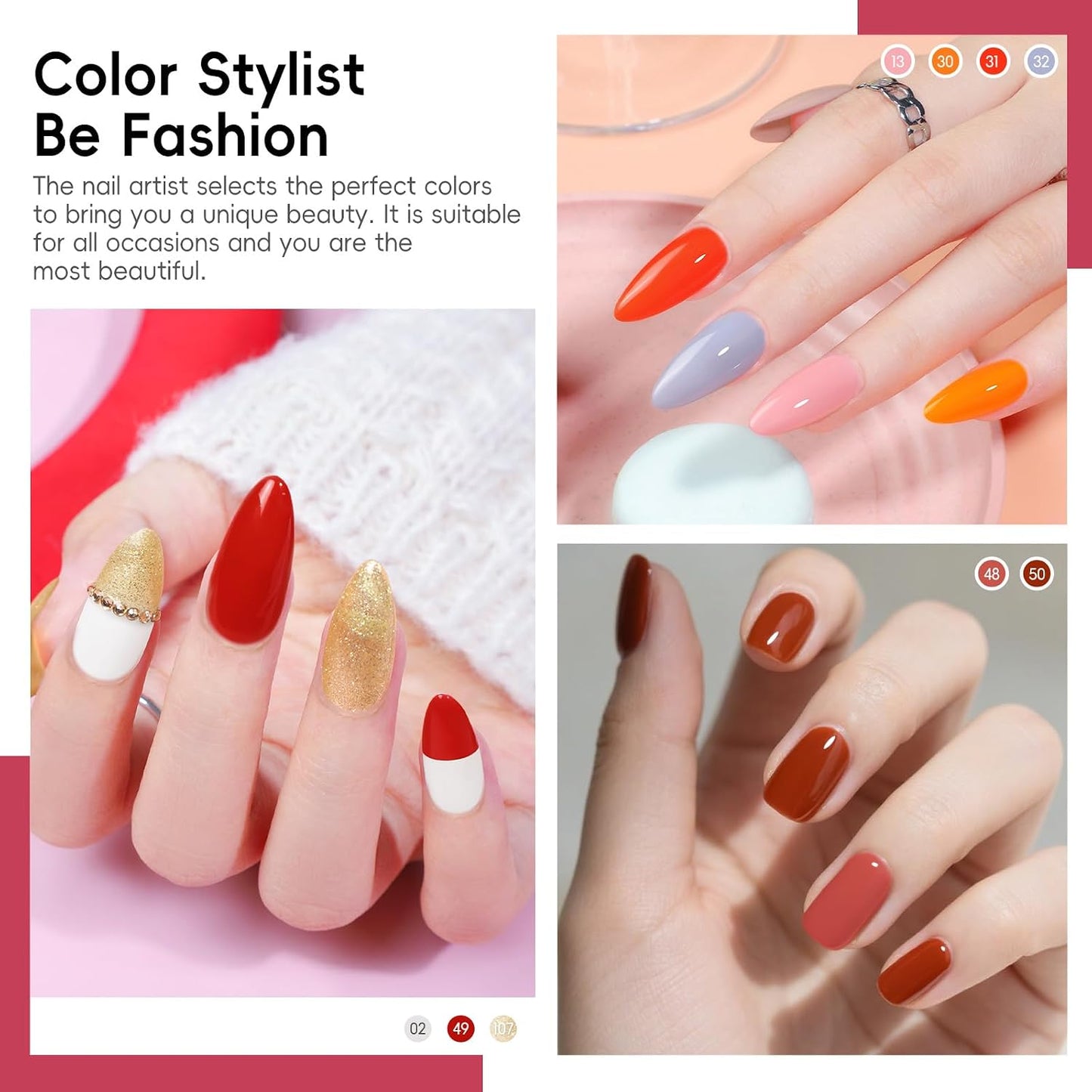 COSCELIA 53pcs Gel Nail Polish Kit with U V light and Drill Starter Kit 35 Colors Gel Nail Polish with 5pcs Top Base Coat Nail Art Professional Gel Manicure Kits Gifts for Women Teens Girls