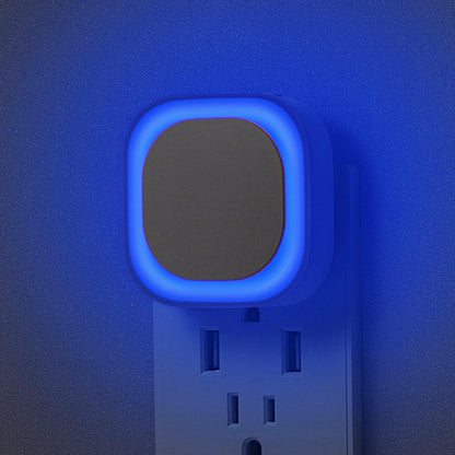 YUNLEX 2 Pack Amber Night Light, Dusk to Dawn Sensor, Warm Glare-Free Reflected Glow, 3-Level Dimmer, Auto On/Off, Plug-in LED Nightlight for Bedroom, Kids, Bathroom, Sleep, Baby Nursery, Toddler