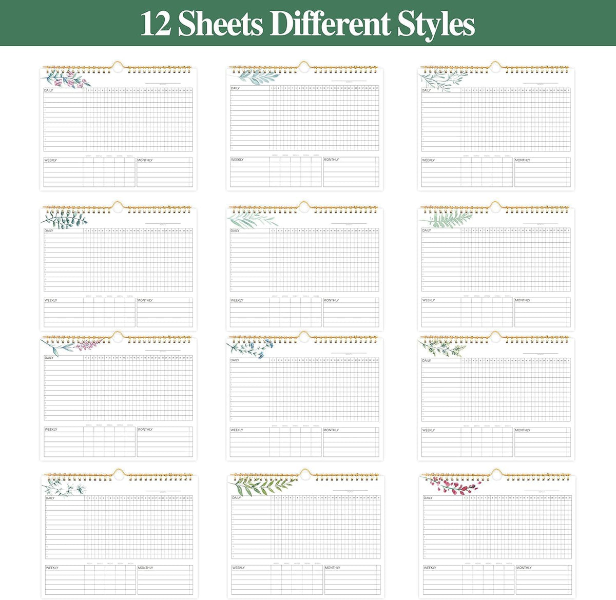 Habit Tracker Calendar- Daily, Weekly & Monthly Habit Tracker Journal