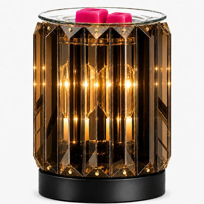 Melting Heater Electric Burning Wax Burner Electric Essential Oil Warmer Incense Wax Melt Warmer Night Light Aroma Decorative Lamp for Gifts & Decor(Golden)