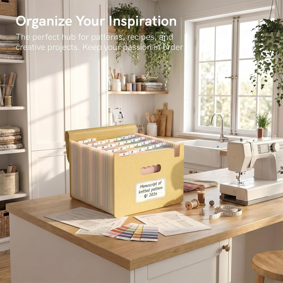 ABC life 26 Pockets Accordion File Organizer, Expanding File Folders