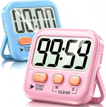 Antonki 2 Pack Digital Timer for Kids Classroom Kitchen Timers for Cooking