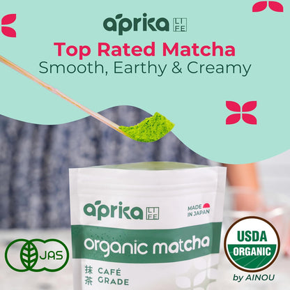 AprikaLife Sweet Matcha Latte Mix - 1st Harvest Ceremonial Grade - 6.4 oz