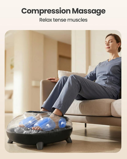 CILI 2026 Upgraded 4-in-1 Heated Foot Massager with Shiatsu, Compression & Vibration, Gifts for Women Men,Feet Massager Machine with Remote Control, Deep Kneading, Fits Big Feet 14 Men