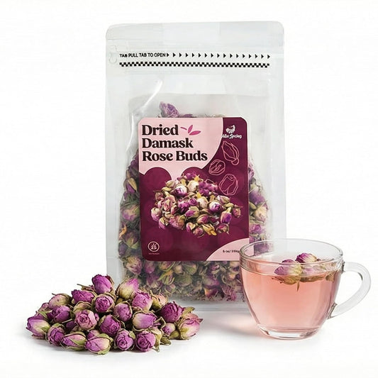 Dried Rose Buds, 5oz, Gluten Free, Non-GMO Damask Rose Tea