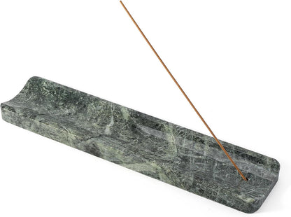 Koville Marble Incense Holder, Incense Holder for Sticks, Incense Sticks Holder Ash Catcher for Meditation Yoga SPA, Natural Stone Incense Burner, Home Table Decor (Grey)