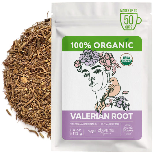 Organic Valerian Root Tea (4oz.) - Te De Valeriana - Sleep, Stress Response