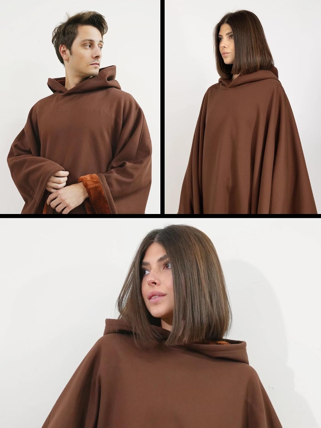 FREE THE SHEEP Eden Hoodie – Oversized Weighted Hoodie Cloak with Ultra-Soft Faux Fur Liner