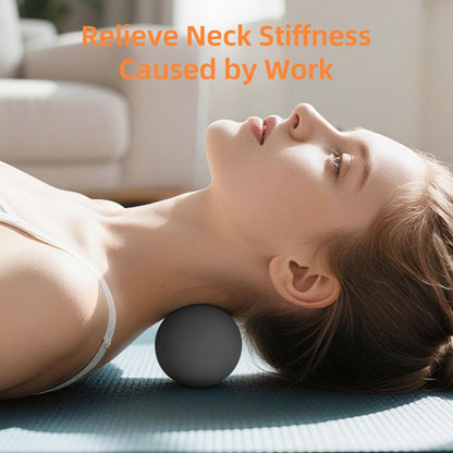 Massage Lacrosse Balls for Myofascial Release, Trigger Point Therapy and Yoga Therapy, Foot Massage Ball to Relieve Plantar Fasciitis Black