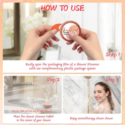Shower Steamers Aromatherapy 8 Pack - Gifts for Women, Shower Bombs with Essential Oils, Self Care and Stress Relief Stocking Stuffers, Relaxation Birthday Gifts for Women and Men