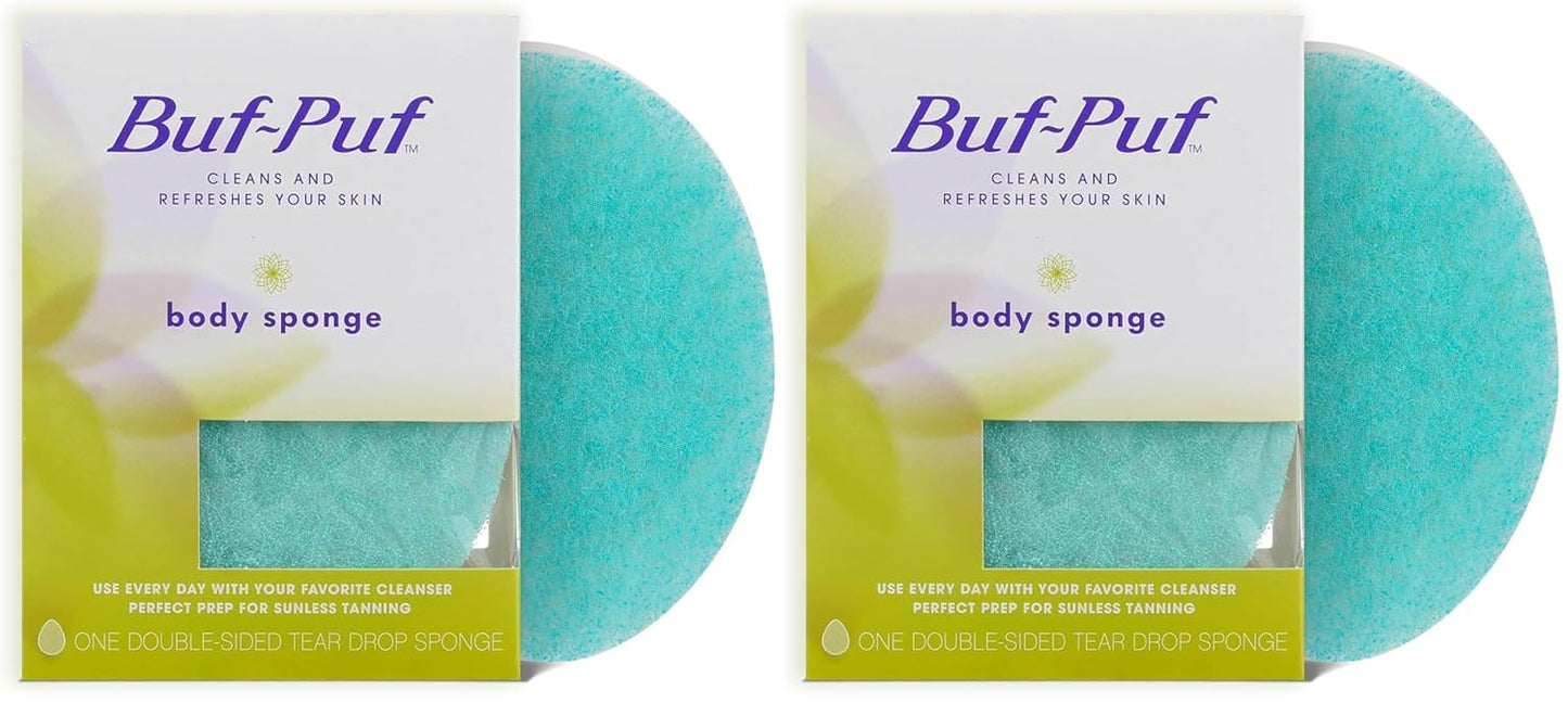 Buf-Puf Body Sponge, Bath Sponge, Dermatologist Developed, Cleanses Skin of Dirt, and Excess Oil, Reusable, Exfoliating, 1 Count