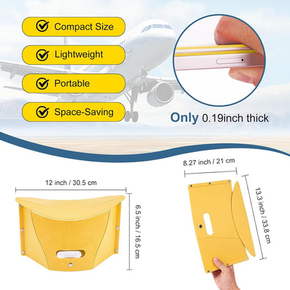 2pcs Portable Airplane Foot Rest for Air Travel Under Desk & Outdoor Stool