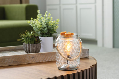 Candle Warmers ETC. Vintage Bulb Illumination Fragrance Warmer- Light-Up Warmer for Warming Scented Candle Wax Melts and Tarts to Freshen Room, Apothecary