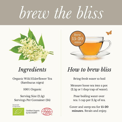 Organic Lemon Balm Tea - Caffeine Free Loose Leaf Herbal Tea - Pharmacopoeia Potency - 25 Servings