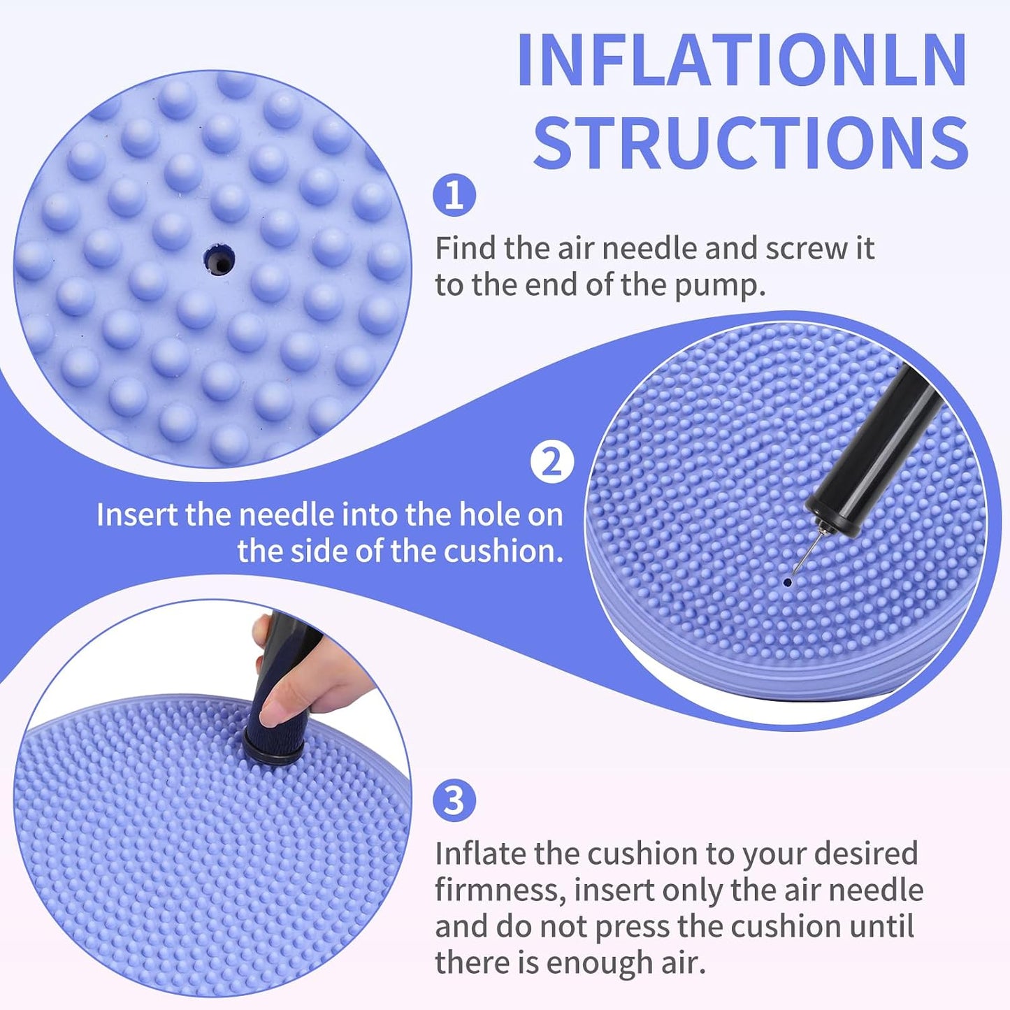 Wobble Cushion Wiggle Seat Balance Disc Board for Sensory Seating, Flexible Balance Pad for Posture & Core Training, Stability Wobble Disc for Home Office Gym and Physical Therapy