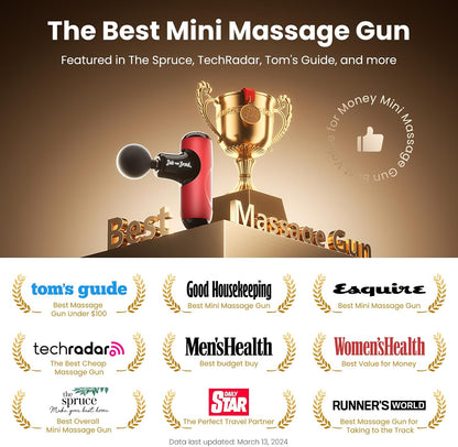 BOB AND BRAD Q2 Pro Mini Massage Gun with Heat and Cold, Pocket-Sized Deep Tissue Massager, HSA Portable Percussion Muscle Massager Gun, Ultra Small & Quiet Muscle Massager, FSA Eligible