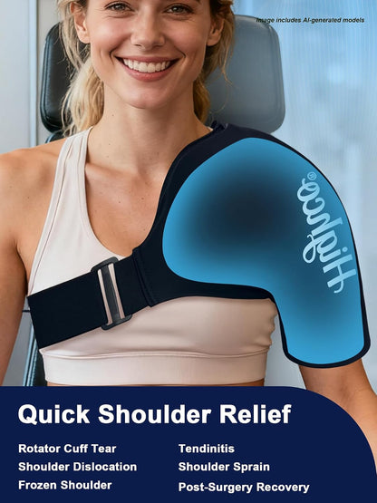 Shoulder Ice Pack Wrap for Rotator Cuff and Arm,Cold Compression for Relief