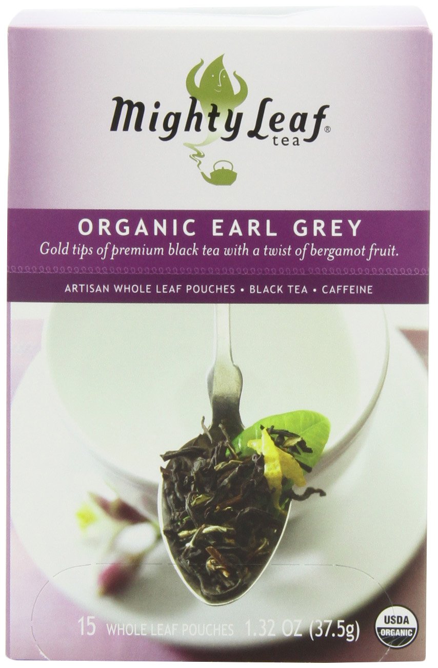 Mighty Leaf Earl Grey Black Tea 45 Pouches Premium Earl Grey Black Tea
