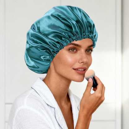Satin Bonnet Double Layer Silk Bonnet for Sleeping Women for Natural Curly
