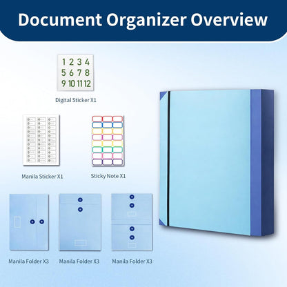Important Document Organizer in Case I Die Binder End of Life Planner with Labels Folder Folio Bill for Estate Planning When Baby if Final Chapter the Daily Docs Papers Keeper Home Birth Certificate