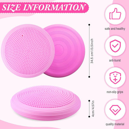 Libima 4 Pcs Wiggle Seat Inflated Wobble Cushion for Kids