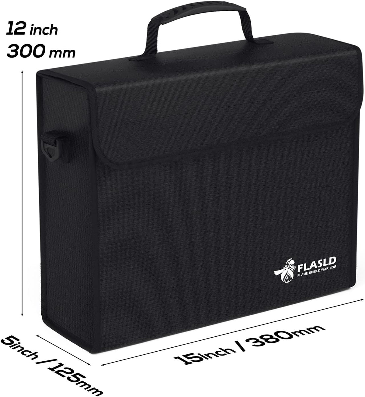 FLASLD Large Fireproof Document Bags, 24x12x12” Waterproof Storage Firesafe Bag, Fireproof Folder Safe Box for Cash, Valuables & Passport, Silicone Coating & Zipper Closure