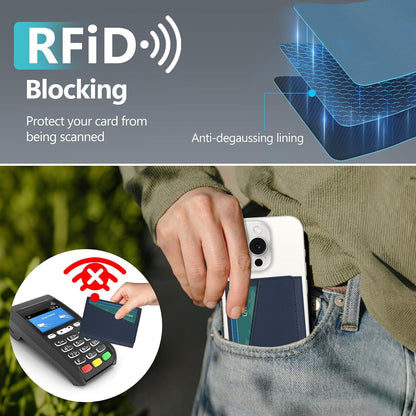 for Magsafe Wallet Work with Apple Find My, Strongest Magnetic Phone Wallet