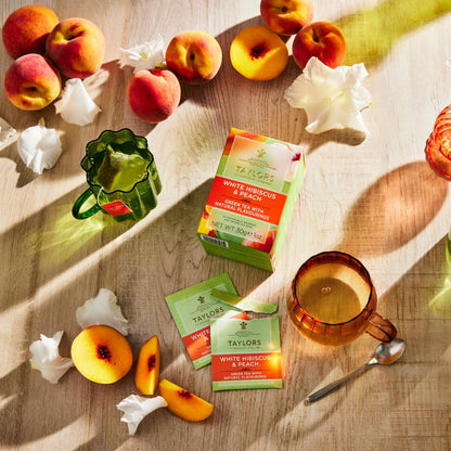 Taylors of Harrogate White Hibiscus & Peach Tea Bags, 20ct (Pack of 1)