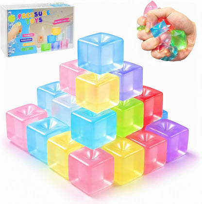 24 Pcs Fidget Stress Balls Bulk, Squeeze, Mini Stress Balls to Adult Birthday Easter Day Gifts Fathers Day