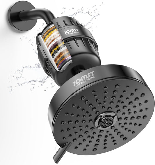 Filtered Shower Head COMBO – for Healthier Skin & Hair | 3 Mode High Pressure Shower Heads with 25-Stage Filtration | Removes 99.947% Chlorine & Heavy Metals | Shower Head with Filters - Chrome