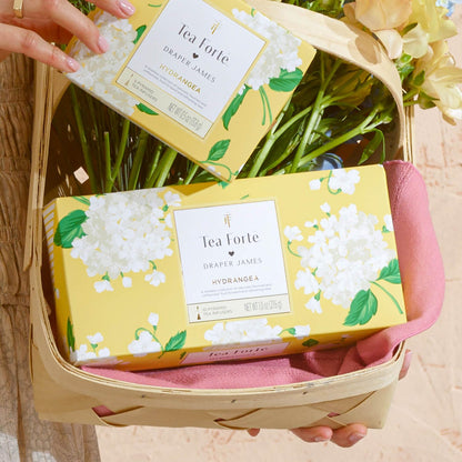 Tea Forte Premium Petite Presentation Box Gift Set Sampler, 10 Count, 2 of Each Blend Individually Wrapped Handcrafted Pyramid Infuser Bags, Demoiselle Tea