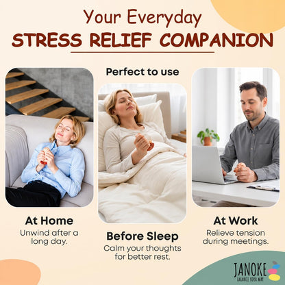 Funny Stress Balls for Adults - Zen Style Squishy Squeeze Toy, Hilarious Gag Gift for Coworkers, Men & Women – Unique Stress Relief Desk Toy