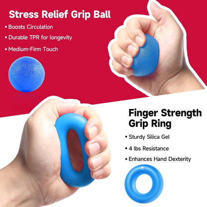 FitBeast Grip Strengthener Forearm Strengthener Hand Grips Strengthener Kit - 5 Pack Adjustable Resistance
