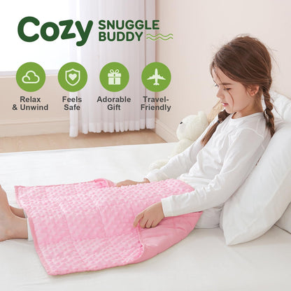 Sivio Weighted Lap Blanket, Weighted Blankets,Soft and Cozy Cooling Heavy Blanket, Calm and Nap, School and Home,2lbs 20 x 30inches, Grey