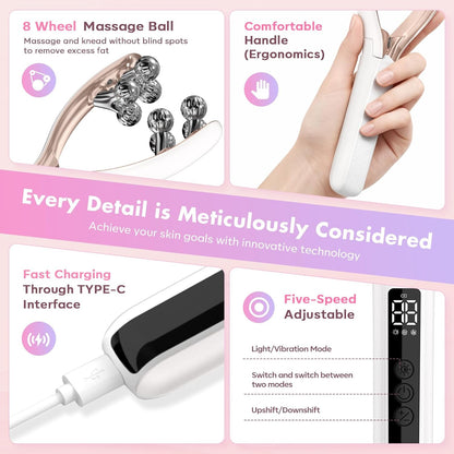 2026 New Wireless Face Massager Tool - Korean Skin Care - Lifting & Slimming for Women - Portable for Home & Travel