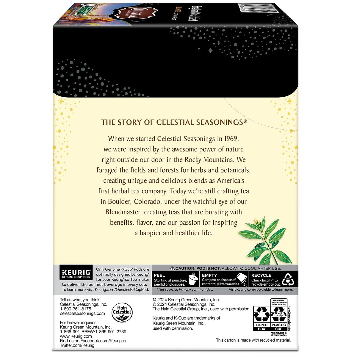 Celestial Seasonings English Breakfast Black Tea, Single-Serve Keurig K-Cup Pods, 24 Count