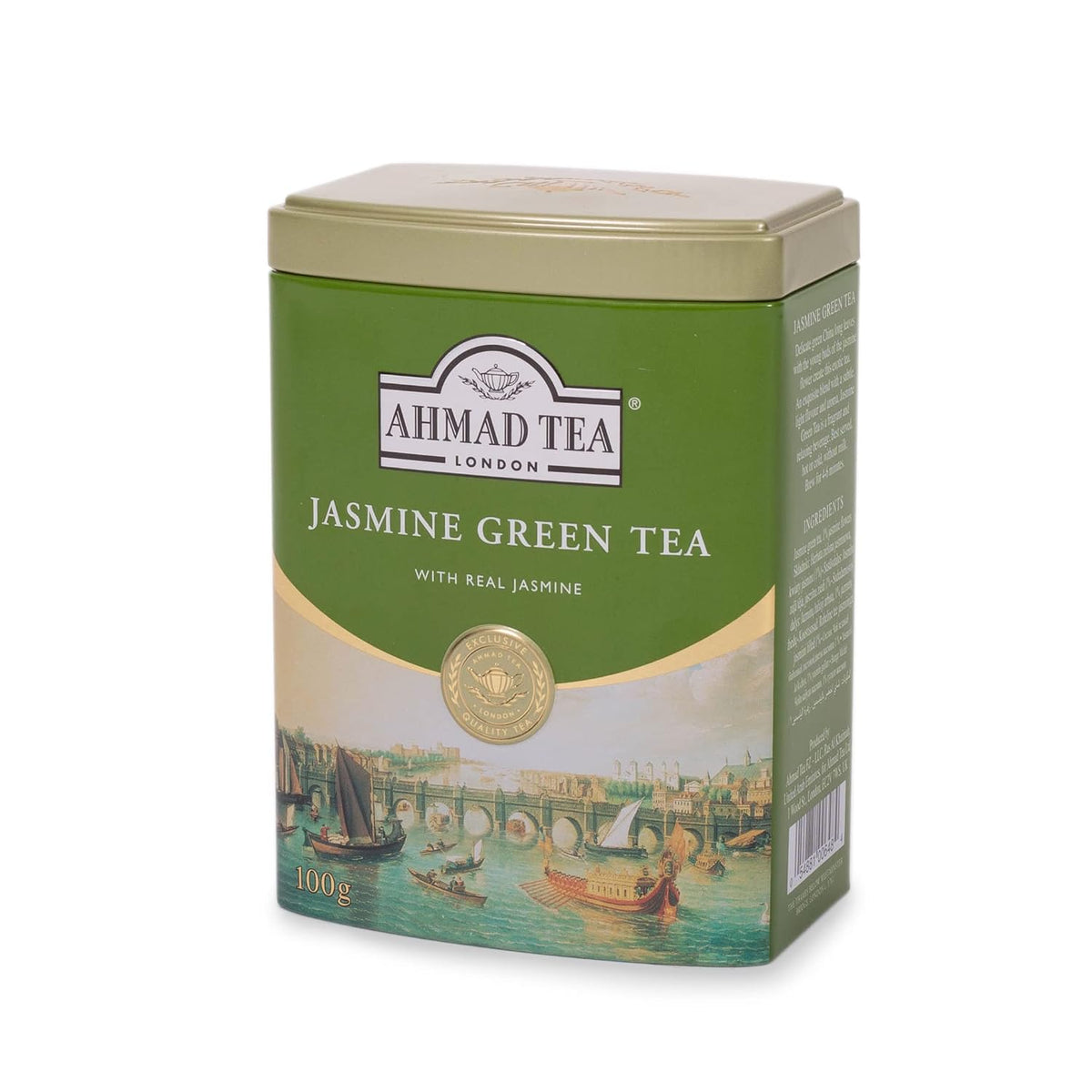 Ahmad Jasmine Green Tea, 100 Grams Tin