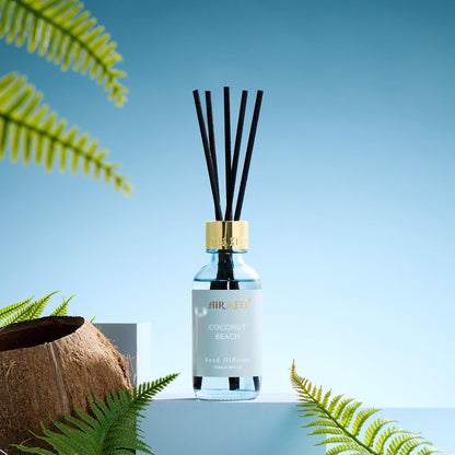 Airkeep Reed Diffuser Oil Set with Reed Sticks,Citrus Aromatherapy Oil Scent Diffuser for Home Office Bathroom Decoration Perfume and Gifts 3.38oz/100ml